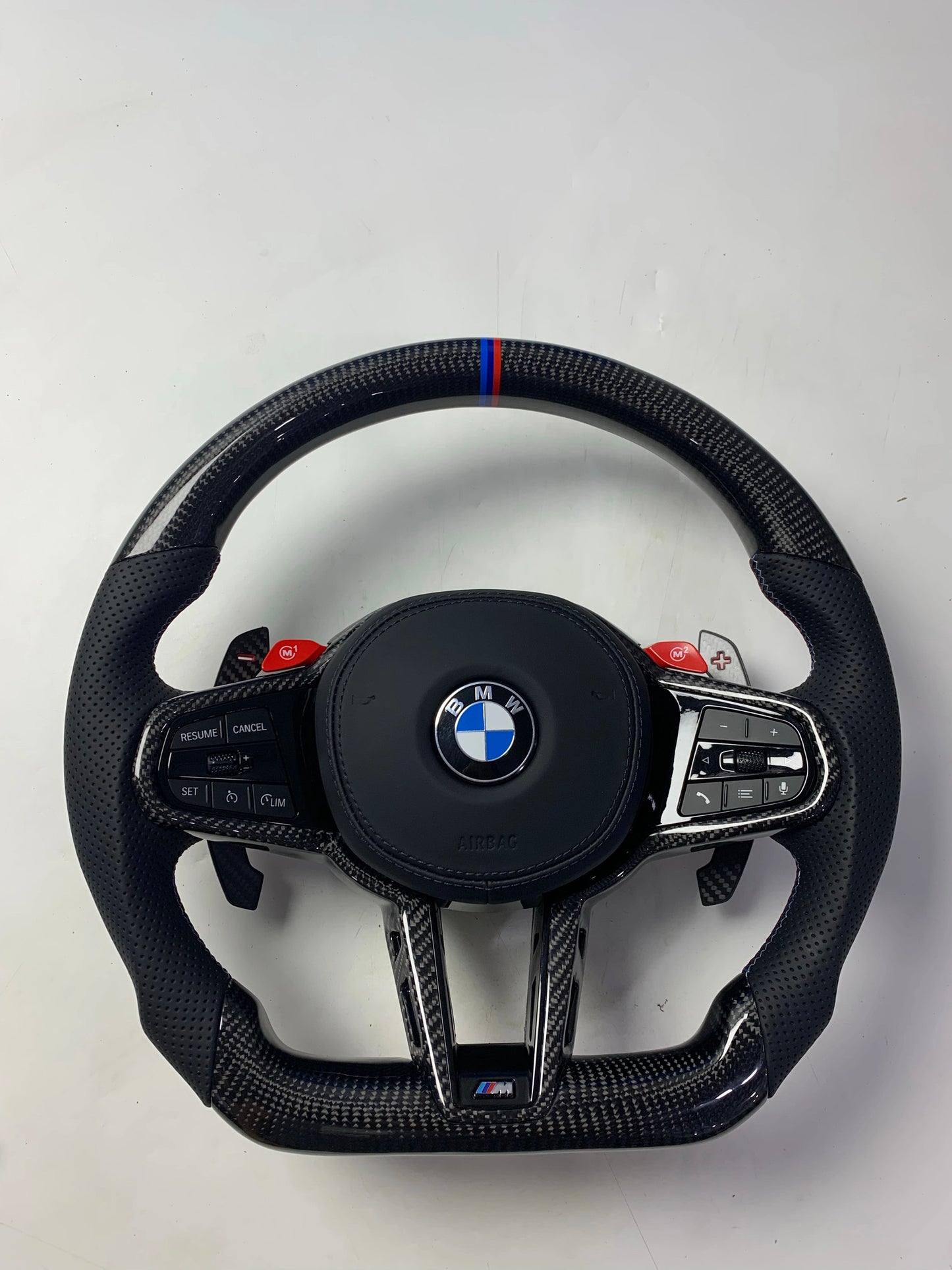 Volante Sportivo BMW M Performance in Fibra di Carbonio con Pulsanti M1/M2