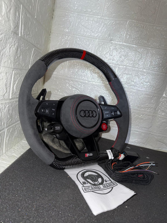 Volante Audi Sport in Carbonio e Alcantara – Con Tasti R8