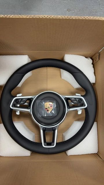 Volante Porsche Classic Pelle Nera, Con Paddle