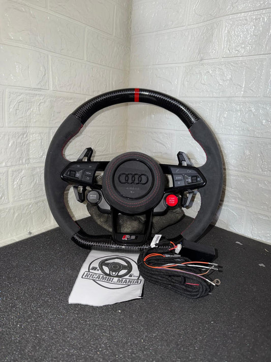 Volante Audi Sport in Carbonio e Alcantara – Con Tasti R8