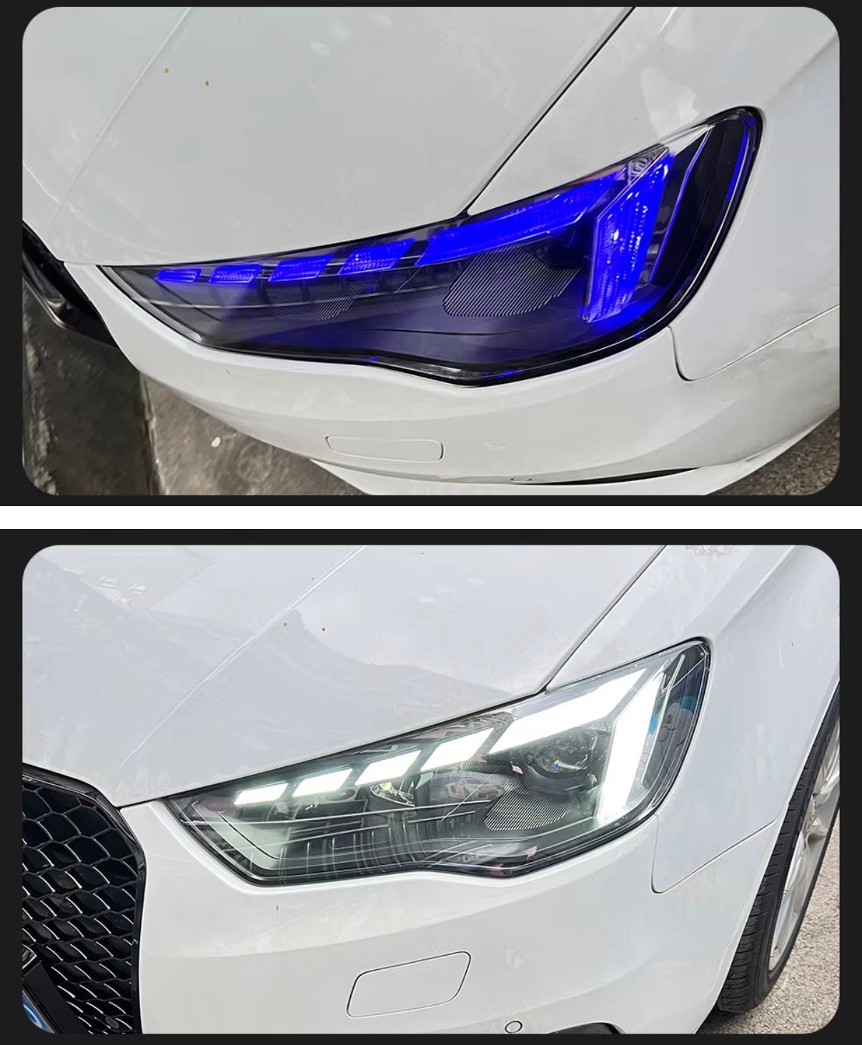 COPPIA FARI CUSTOM PER AUDI A3 2012-2016