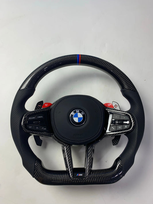 Volante Sportivo BMW M Performance in Fibra di Carbonio con Pulsanti M1/M2