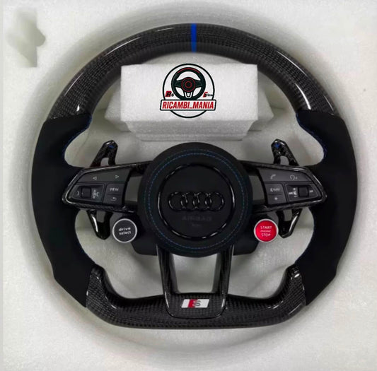Volante Per Audi Con Carbonio e Alcantara, Con Tasti Start&Stop e Drive Select