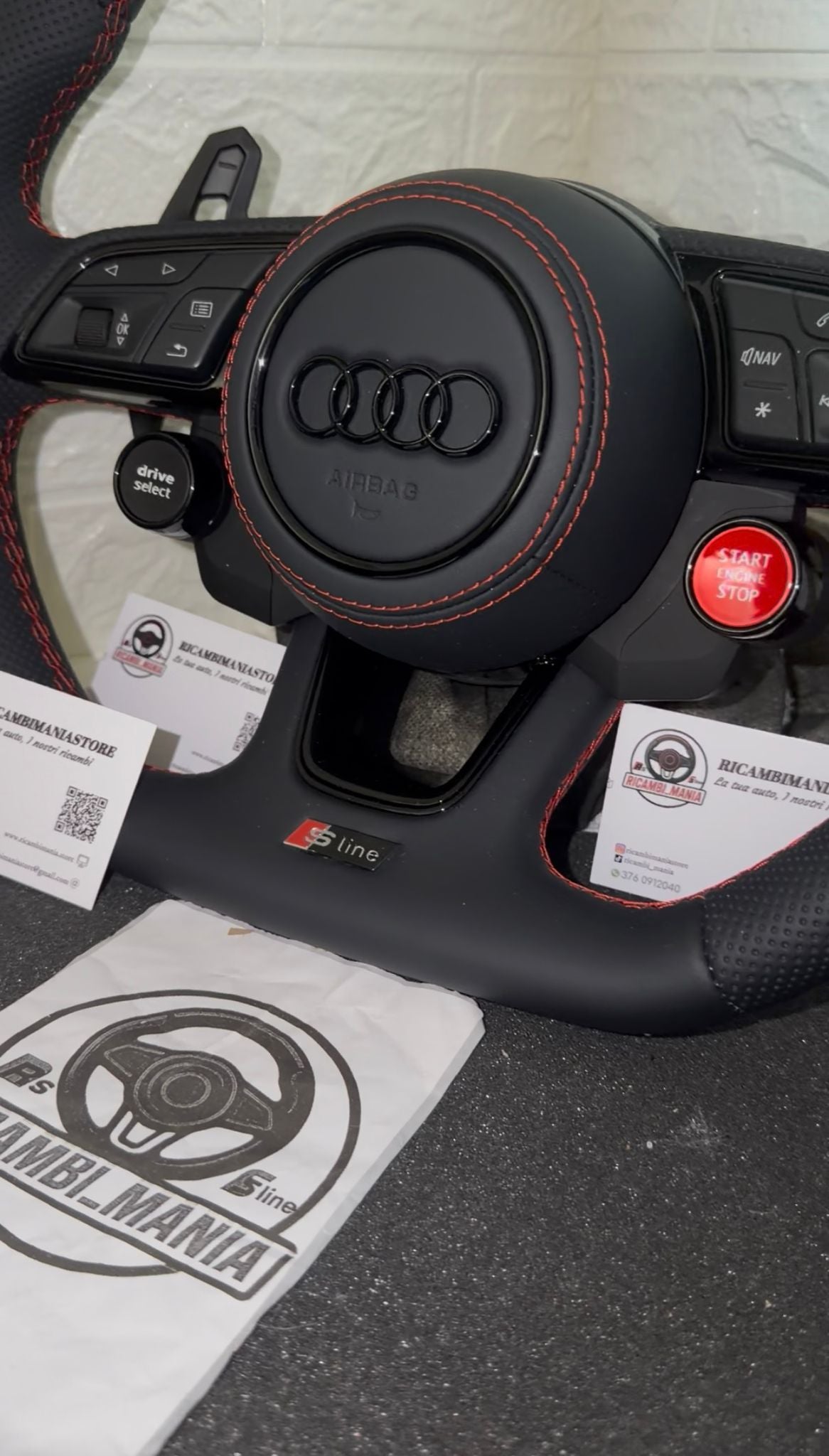 Volante Per Audi Con Tasti Start&Stop e Drive Select, Con Paddle Urus e Tasti Multifunzione