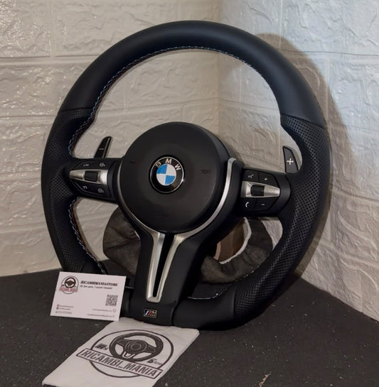 Volante Per Bmw Con Pelle Traforata & Pelle Liscia