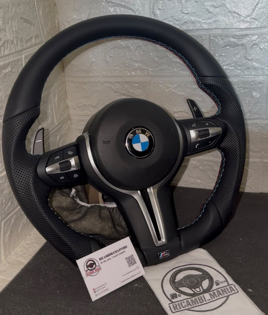 Volante Per Bmw Con Pelle Traforata & Pelle Liscia