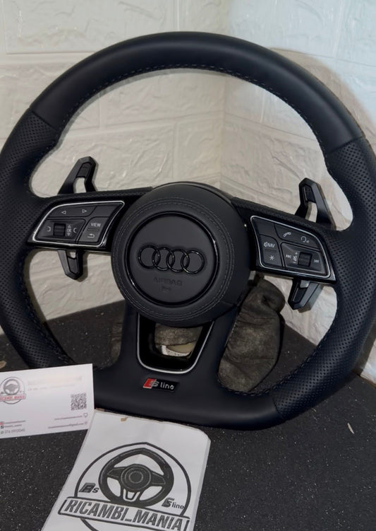 VOLANTE SLINE CON PADDLE STILE URUS, CON CUCITURE NERE