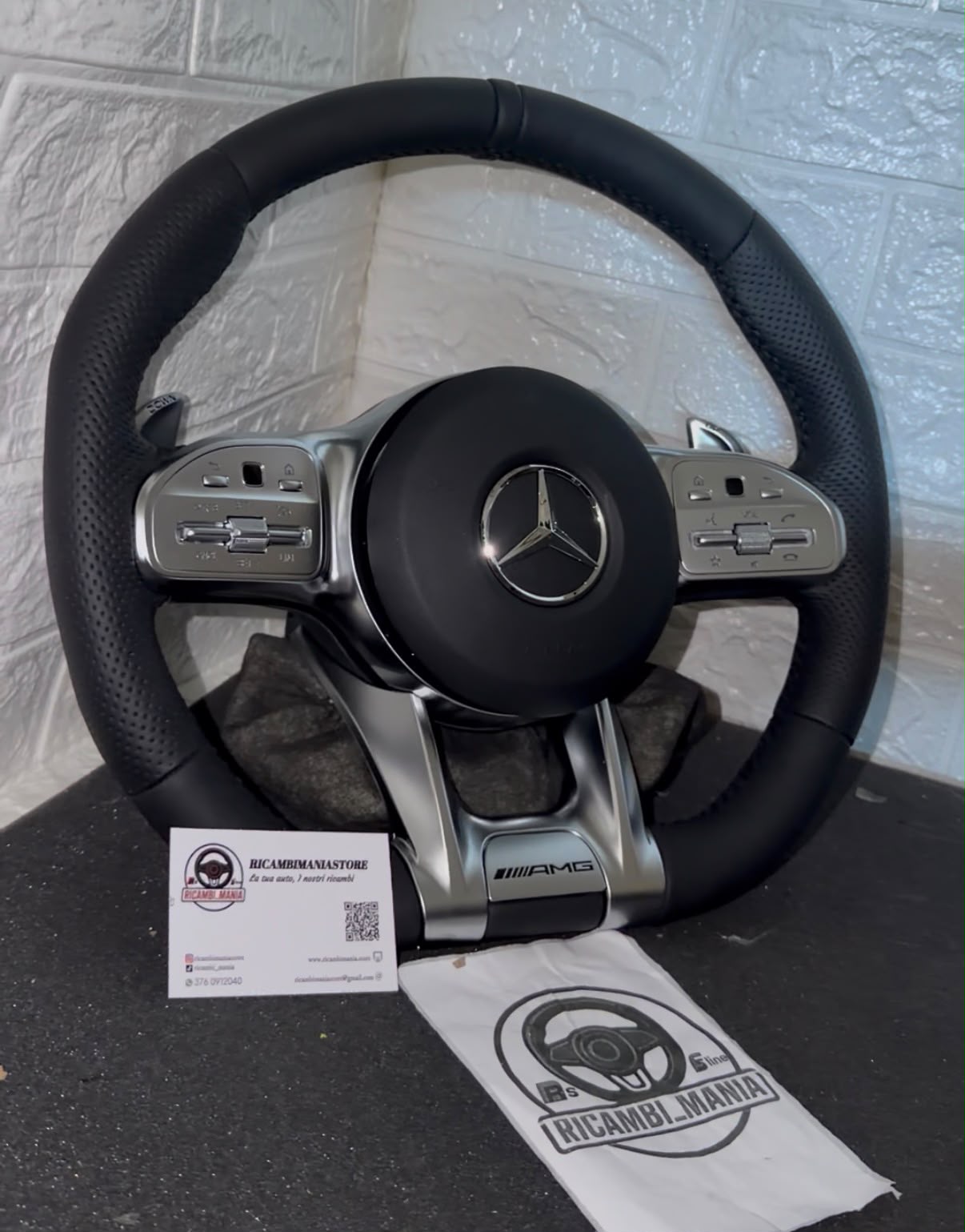 Volante Mercedes Con Pelle Traforata & Paddle