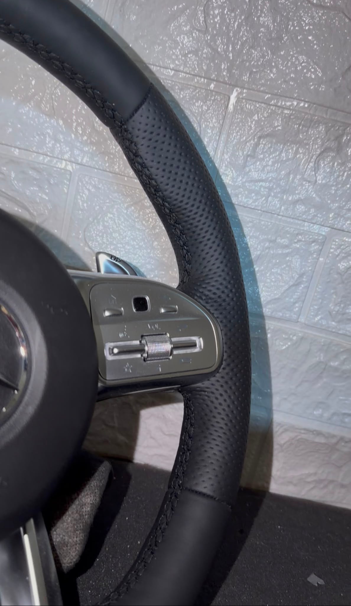 Volante Mercedes Con Pelle Traforata & Paddle