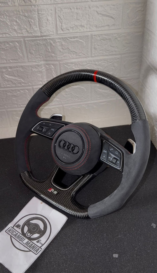 VOLANTE PER AUDI IN CARBONIO & ALCANTARA